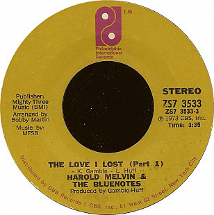 Harold Melvin & The Bluenotes ‎– The Love I Lost