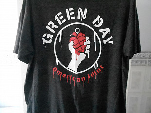 Футболка "Green Day" (38% cotton / 50% polyester / 12% rayon, XL, Mexico)
