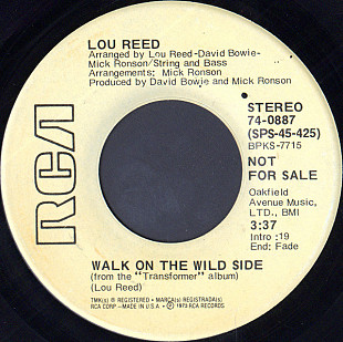 Lou Reed ‎– Walk On The Wild Side