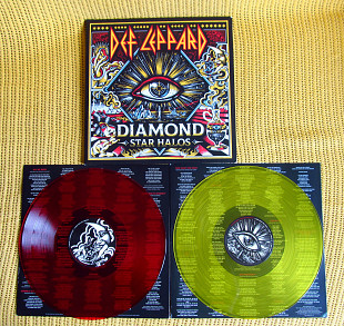 Def Leppard – Diamond Star Halos (2LP, Album, Limited Edition, Yellow / Red)