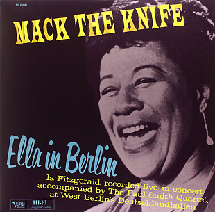 ELLA FITZGERALD Mack The Knife-Ella In Berlin 1960(2016) EU Verve Запечатан