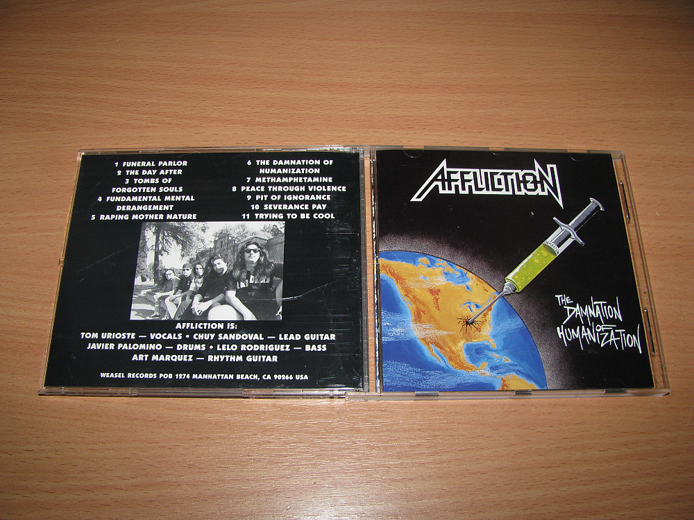AFFLICTION - The Damnation Of Humanization (1992 Weasel 1st