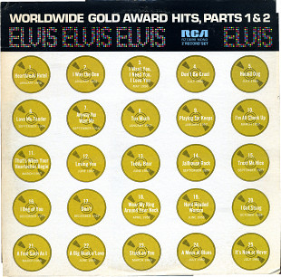 Elvis Presley 2LP Worldwide Gold Award Hits Parts 1&2 1974 USA (mono 2 канала)