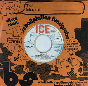 Eddy Grant - “I Don't Wanna Dance”, 7’45RPM SINGLE (RED Vinyl)