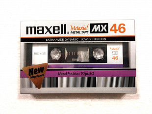 Аудіокасета Maxell MX 46 Type IV Metal position cassette касета версія 1