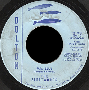 The Fleetwoods ‎– Mr. Blue