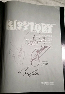 KISSTORY 1994 коллекционный фотоальбом KISS + оригинальные автографы