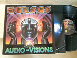 Kansas ‎– Audio-Visions ( USA ) Prog Rock Gold Promo stamp LP