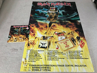 Iron Maiden Holy Smoke UK 1990 пластинка 1press + плакат 102х153см EX