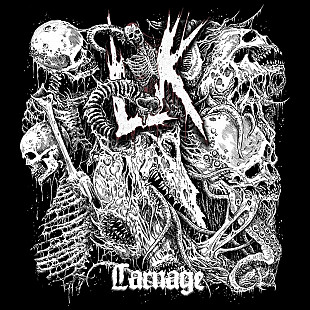 LIK - Carnage LP Red/ Black Marbled Запечатана