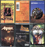 Фірмові касети з записом: Anthrax, ACDC, Judas Priest, Whitesnake та інш.