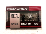 Аудіокасета Memorex CDX IV 90 Type IV Metal position cassette касета