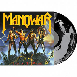 Manowar - Fighting The World Limited edion silver black mix vinil Запечатан