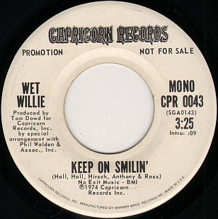 Wet Willie ‎– Keep On Smilin'