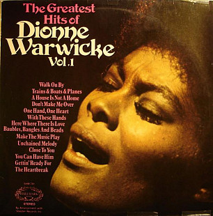 Dionne Warwick ‎– The Greatest Hits Of Dionne Warwicke Vol. 1 (UK ) LP