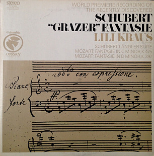 Lili Kraus ‎– Schubert "Grazer"; Landler Suite/Mozart: Fantasies In C Minor And D Minor (made in USA