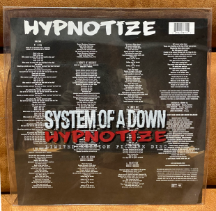 SYSTEM OF A DOWN – Hypnotize 2005 Columbia ‎– 8-2796-93871-1 LP Picture Disc Limited Edition