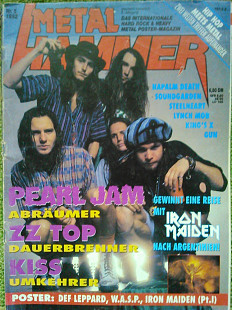 METAL HAMMER Nr.5 1992. постер GWAR (a3) Гуртом знижки до 50%!