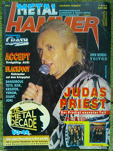 METAL HAMMER Nr2/1990 (ФРН) Метал декада 1980-1990 ч.3. гуртом знижки до 50%!