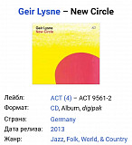 Jazz. Geir Lysne. New Circle.