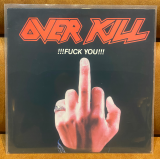 OVERKILL – !!!Fuck You!!! 1987 UK Under One Flag 12FLAG 104 12" 45RPM Red Logo