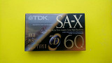 Аудиокассета, аудіокасета, аудио кассета, кассета TDK SA-X 60