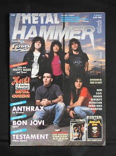 METAL HAMMER Германия №9 1990 журнал в супер состоянии с плакатами