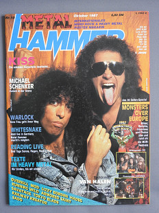 METAL HAMMER Германия №10 Октябрь 1987 журнал в супер состоянии с плакатами