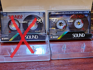 Аудиокассеты Emtec 90, Galin, Maxel, Saehan