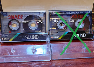 Аудиокассеты Emtec 90, Galin, Maxel, Saehan