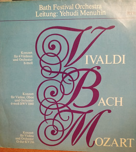 Иегуди Менухин. Вивальди, Бах, Моцарт. Eterna