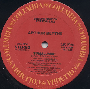 Arthur Blythe – Tumalumah ( USA Columbia ‎– CAS 2020 ) JAZZ