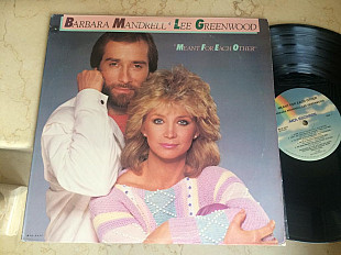 Barbara Mandrell + Lee Greenwood ‎– Meant For Each Other ( USA ) LP