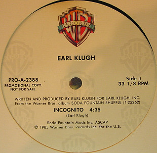 Earl Klugh ‎– Incognito / One Night (Alone With You) ( USA ) LP