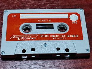 Аудиокассета instant loading tape cartridge C60, Made in U.S.A.