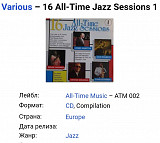 16 All-Time Jazz Sessions 1