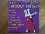 Vaclav Hybs Orchestra-Play to me that famous tango (лам. конв.)-Ex., Чехословакия