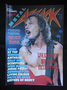 Metal Attack METAL HAMMER Special Германия №2 1991 журнал в супер состоянии с плакатами