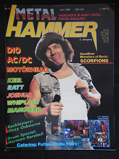 METAL HAMMER Германия №6 Июнь 1986 журнал в супер состоянии без плакатов