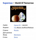 SUPERMAX. World of Tomorrow. GEMA.