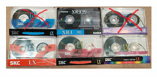 Аудиокассеты SKC LX 90, SKC GX 90,