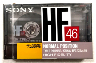 Аудіокасета Sony HF 46 Type I NORMAL position cassette касета