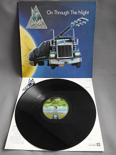 Def Leppard On Through The Night LP 1980 UK пластинка EX Британия 1 press