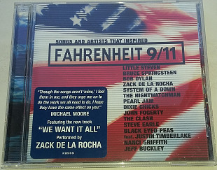 VARIOUS Songs And Artists That Inspired Fahrenheit 9/11 CD US