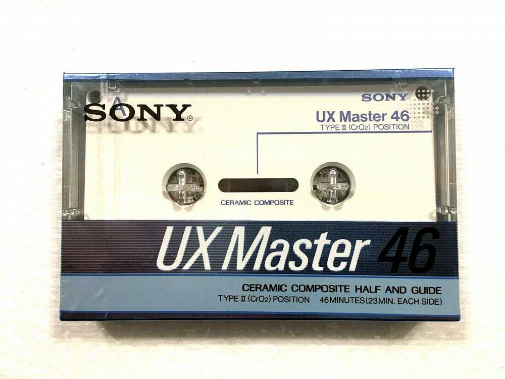 Аудіокасета SONY UX MASTER 46 Type II HIGH position cassette Аудіокасета SONY UX MASTER 46 Type II HIGH position cassette