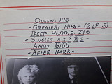 Queen Greatest hits-91-Dep Purple Singles As/Bs-71-AndyGibb After dark (750m)