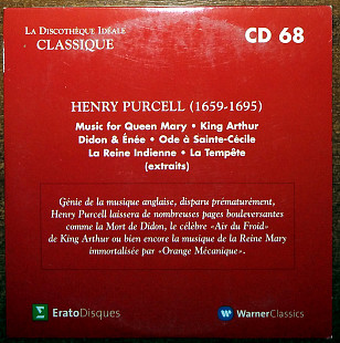Henry Purcell - Music for Queen Mary, King Arthur, Didon & Enee, Ode a Sainte-Cecile, La Reine Indie