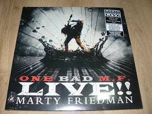 Marty Friedman – One Bad M.F. Live! (Shred) (2018, USA, 2LP, Black Sparkle w Clear Splatter vinyl) S