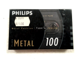 Аудіокасета PHILIPS Metal 100 Type IV Metal position cassette касета