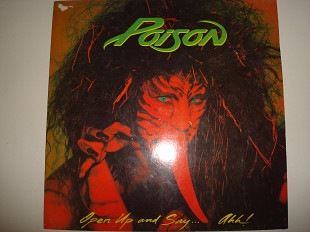 POISON- Open Up And Say ...Ahh! 1988 Orig. Europe Rock Hard Rock Glam
